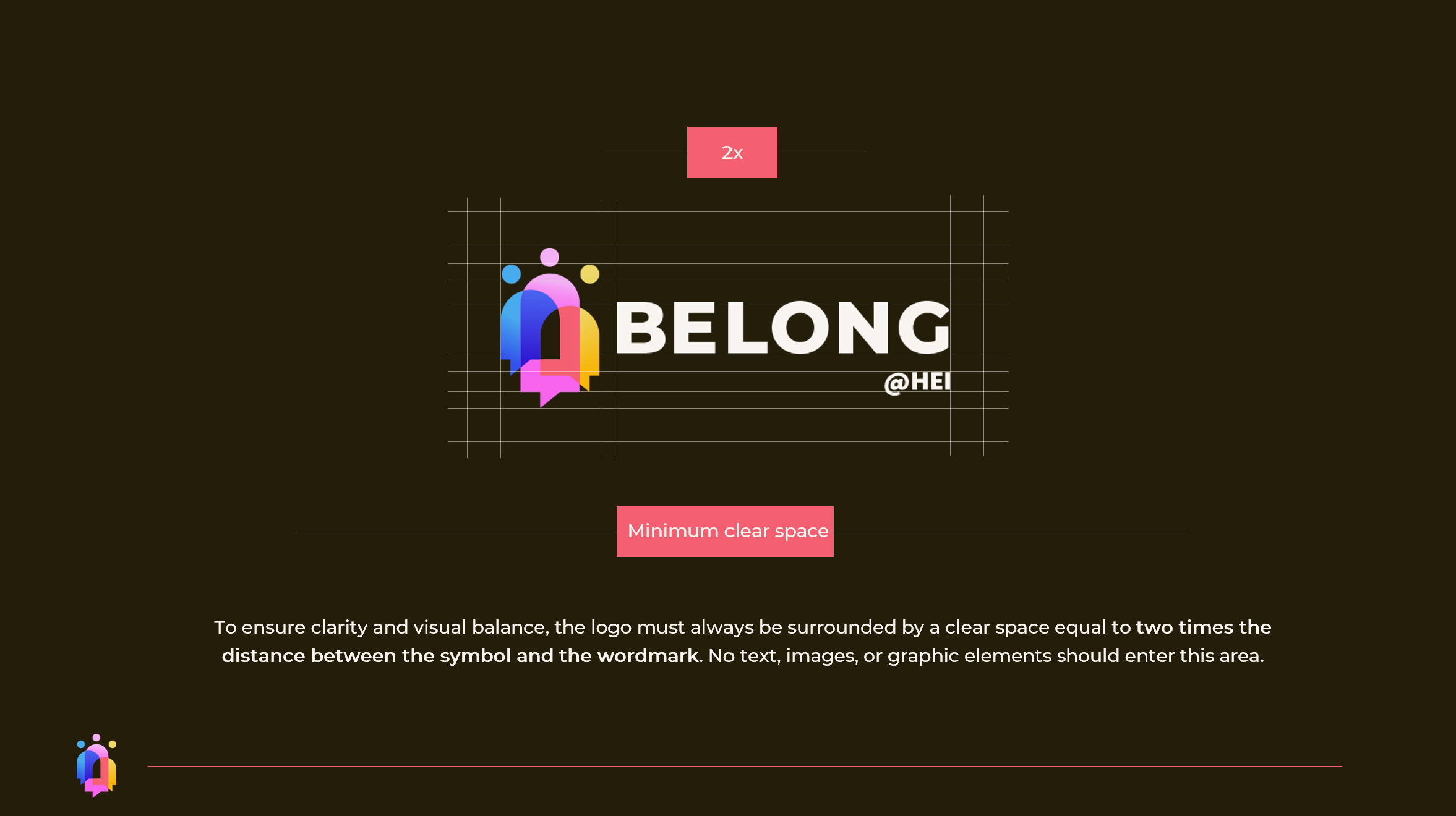 BELONG@HEI visual identity showing the project logo and brand colours